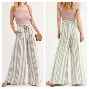 Free People Hi Tyed Wide-Leg Pants